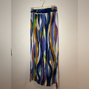 P219- Multicolor Women's Wide-Leg Trousers